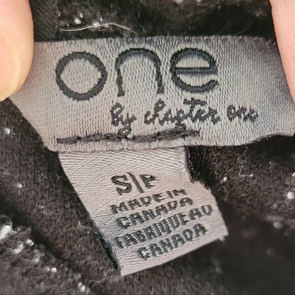 One by Chapter One Tweed Gray Elastic Waist Thick Pull On Jogger Pants Sz Small - Picture 6 of 7